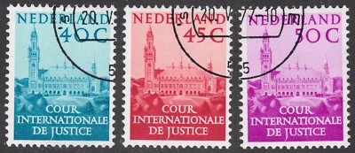 1977-58 Netherlands SC# O41-O43-Palace of Peace-Official Stamps-3 Different-Used - Image 1 of 2