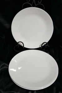 Corelle by Corning White Frost 10 1/4" Round Dinner Plates Set of 4 EC - Picture 1 of 4