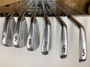 Titleist MB 712 Forged Iron Set of 6 5-PW Steel Dynamic Gold Flex X Men RH USED - Picture 1 of 6