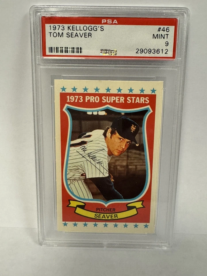 Kellogg's #46 1973 Tom Seaver Mets PSA 9 como nuevo calificado Kelloggs Foto 1 de 2