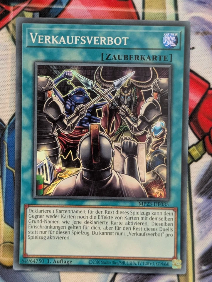 Verkaufsverbot MP23-DE035 Super Rare Deutsch NM YUGIOH - Bild 1 von 1