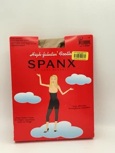 Spanx High Falutin Footless Pantyhose Size E Nude - Picture 1 of 5