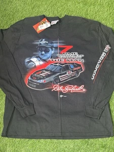 NEW Dale Earnhardt Black Long Sleeve Shirt Men’s Extra Large The Intimidator VTG - Picture 1 of 4