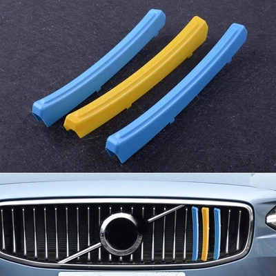 Cubierta de riñón de tira de rejilla de radiador de 3 piezas se adapta a Volvo S90 V90 17-19 kr - Imagen 1 de 4