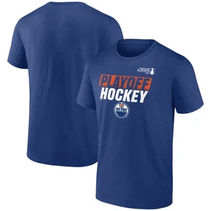 Men's Royal Edmonton Oilers 2025 Stanley Cup Playoffs Breakout T-Shirt - Picture 1 of 4