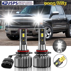 Fit For Chevy Silverado 1500 Classic 2007 6500K LED Headlight Bulbs High Beam - Picture 1 of 11