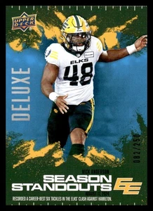 2025 Upper Deck UD CFL Season Standouts Deluxe #/250 86 Nick Arbuckle - Picture 1 of 2