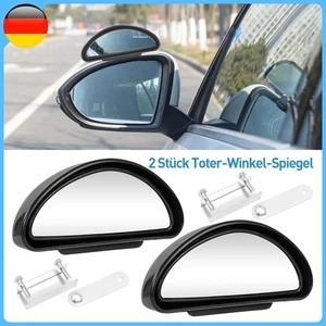 2x Zusatz Spiegel Außen Fahrschule Weitwinkel toter Winkel Aufsatz SCHWARZ DE - Bild 1 von 7
