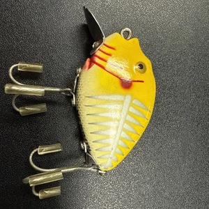 VINTAGE HEDDON 9630 XRY PUNKINSEED IN YELLOW SHORE W/GOLD EYES - Beautiful! - Picture 1 of 8