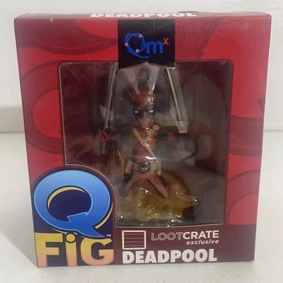 Marvel QMx Q Figura Deadpool Caja de Botín Exclusiva FIGURA DE VINILO Foto 1 de 4