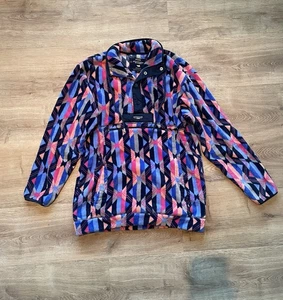 Southern Marsh FieldTec Fleece Snap Pullover Geometric Print Jacket Women’s M - Picture 1 of 5