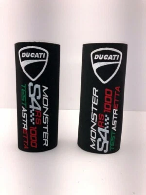 Cubierta de vástago de horquilla para Ducati Monster S4 RS 1000 par negro hecho en Italia Foto 1 de 2