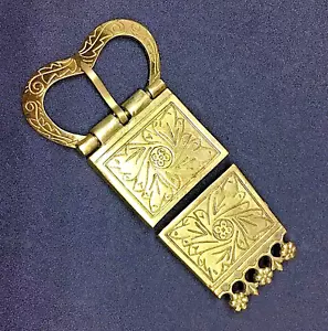 Medieval England Belt Jewelry, Buckle and Strap End Replica For Girdle Belt 40mm - Picture 1 of 1