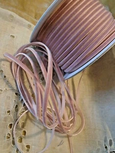 1/8" RAYON VELVET RIBBON - DUSTY PINK - MADE IN JAPAN- - DOLLS / JEWELRY BTY - Picture 1 of 2