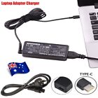 65w Laptop Adapter Charger Au Plug For Lenovo Thinkpad Yoga Dell Hp Asus Type-c