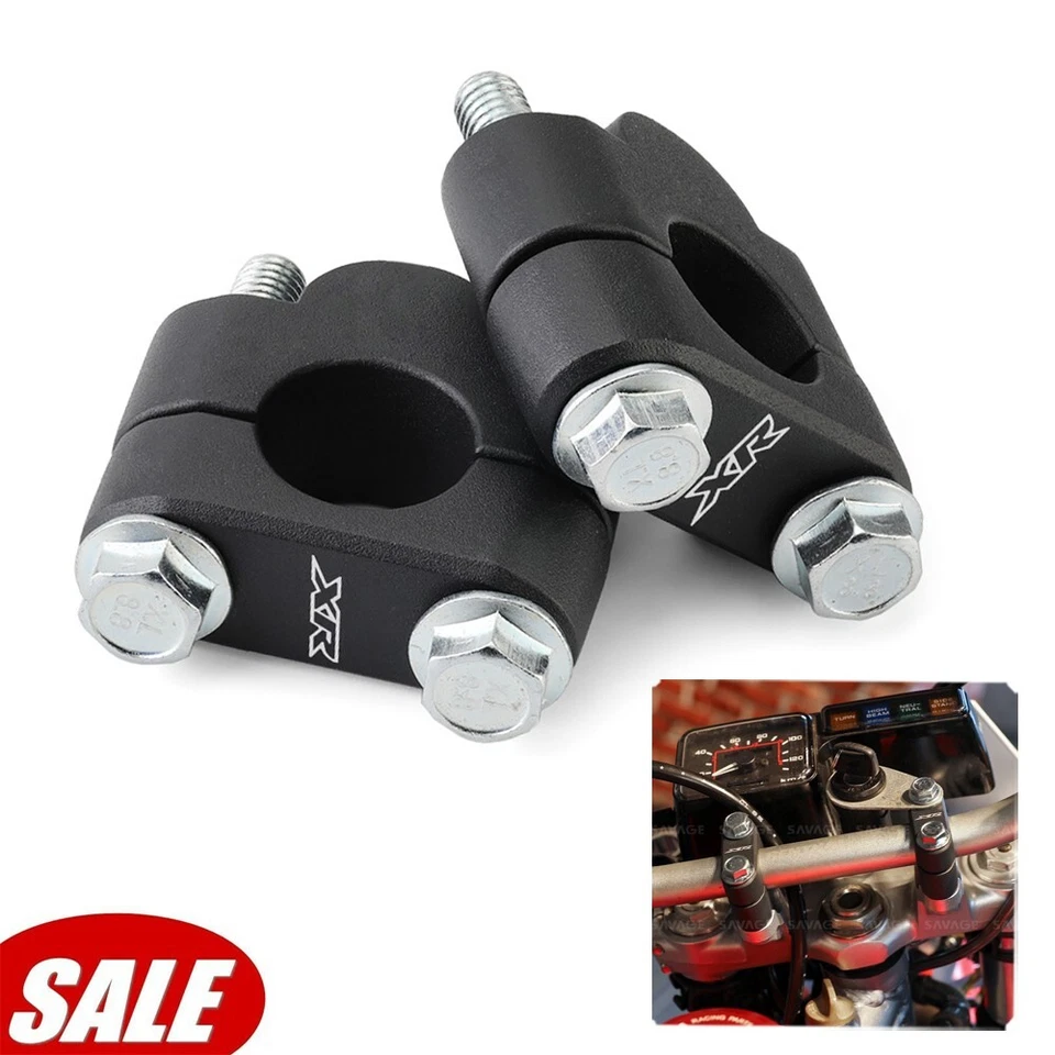 Elevador de barra de manillar de 22 mm para HONDA XR 650L/R 600R CON ADAPTADOR DE SOPORTE DE MONTAJE SUPERIOR; Foto 1 de 4