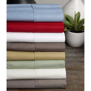 Soft Sheet Set - 6 Piece - 100% Cotton- Stripe Colors - 800 Thread Count - Picture 1 of 25