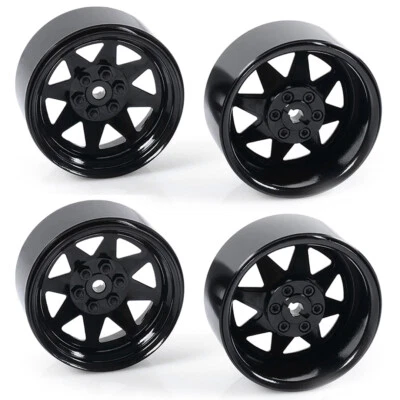 NEW RC4WD 6 Lug Wagon 2.2 Steel Stamped Beadlock Wheels BK (4) FREE US SHIP - Image 1 of 4