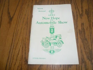 1967 New Hope Automobile Show Tenth Annual Official Program - Vintage - Bild 1 von 9