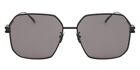 Bottega Veneta BV1047S-001 59MM Black / Grey Women's Square Full Rim Sunglasses