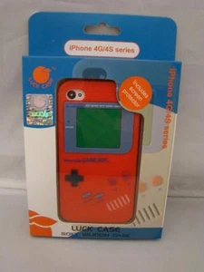 Funda de silicona y protector de pantalla para iPhone 4 serie GameBoy 4G/4S NUEVO ROJO - Imagen 1 de 1