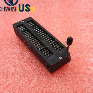 3M 40P Black ZIF ZIP IC Tester DIP Board Socket 2.54MM Narrow-Body L3US - Picture 1 of 9