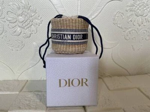 Christian Dior Straw pouch mini shoulder bag VIP limited Novelty Box New Rare FS - Picture 1 of 12