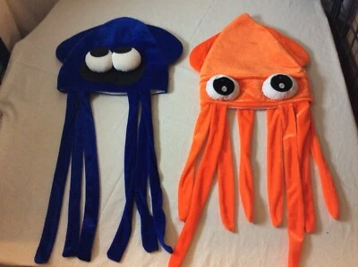 Nintendo Splatoon Naranja Calamar Sombrero Gorra Raro Botín Caja Promo lote de 2, 2015 Foto 1 de 2