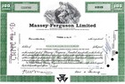 CANADA - Massey - Ferguson Limited, 1969 (100 Shares) Oppenheimer Unterschrift