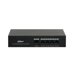 SWITCH POE 4 PORTE DAHUA 1 UPLINK 10/100MBPS IP VIDEOSORVEGLIANZA - Foto 1 di 3