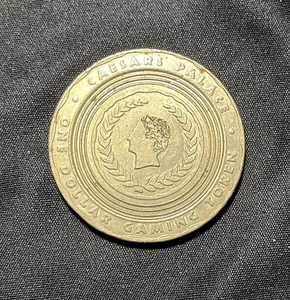 Caesars Palace Las Vegas Casino 1 Dollar Gaming Token - Picture 1 of 3