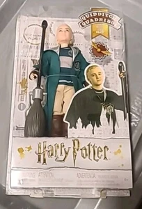 HARRY POTTER DOLL DRACO MALFOY FIGURE BROOMSTICK QUIDDITCH QUADRIBOL MATTEL - Picture 1 of 2