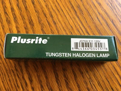 PLUSRITE BULB JD75W/E11 75W 120V - Image 1 of 3