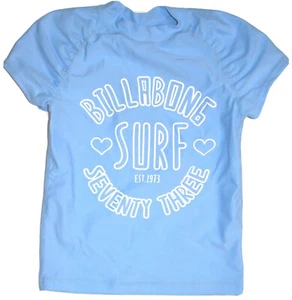 Girl's BILLABONG Melodie Short Sleeve Rash Rashie, Size 4. NWT, RRP $35.99. - Picture 1 of 2