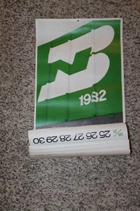 BURLINGTON NORTHERN RAILROAD 1982 Wall Calendar - Picture 1 of 2