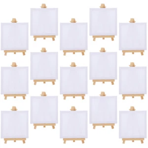 15 Sets Picture Frame and Easel Child Small Painting Canvas with Kit for Kids - Picture 1 of 12