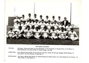 ORIGINAL 1974 TOLEDO MUD HENS 8X10 TEAM PHOTO BASEBALL OHIO - Picture 1 of 2