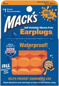 Wasserohrstöpsel FORMBAR SILIKON EAR PLUGS KIDS MACK'S - Bild 1 von 1