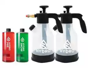 Confezione Bottiglia Spray Hydro V2 Auto Detailing X2 Con Schiuma Prelavaggio E Neve - Foto 1 di 10