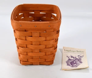 Longaberger Vintage 1994 Small Spoon Basket #11088 5" x 5" & 6" Tall - Imagen 1 de 10