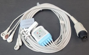 Soma Technologies Inc. EGC Patient Monitoring Cable 6-Pin 5-Lead S2540RS - Picture 1 of 7