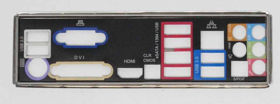 ASRock 890GX Pro3 - ATX Blende Slotblende IO Shield Slotblech (#26723) - Bild 1 von 1