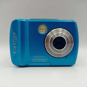 Aquapix W2024 Splash & 3m fotocamera digitale impermeabile 32GB HD720P 5MP blu funzionante - Foto 1 di 16