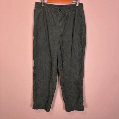 Pantalones Madewell Verde Pana Acanalados Pierna Recta Talla Mediana Foto 1 de 4