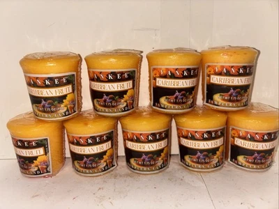 Caribbean Fruit Yankee Candle Votives Retired Lot Of 9 - Image 1 of 2