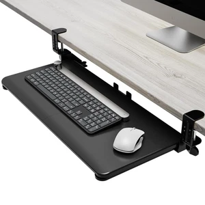 Keyboard Tray Under Desk Slide, 25.6"(30” Including Clamps) x 11.8" Height Ad... - Bild 1 von 7
