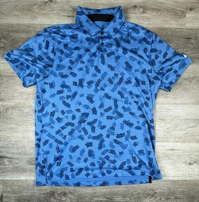 Camisa polo de golf Nike Tour Dri-FIT azul marino para hombre grande precio de venta sugerido por el fabricante $80 AOP en todas partes Foto 1 de 4