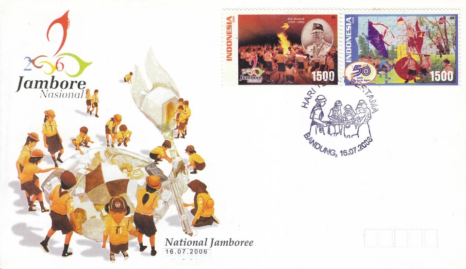 Indonesia - Indonesie Issue 2006-07-16 (FDC) Boy Scouts - Image 1 of 1