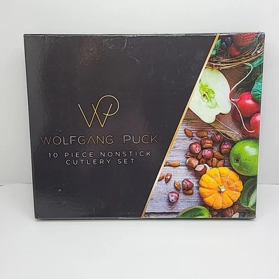 Wolfgang Puck Juego de cubiertos antiadherentes de colores de 10 piezas 5 cuchillos / funda protectora Foto 1 de 4