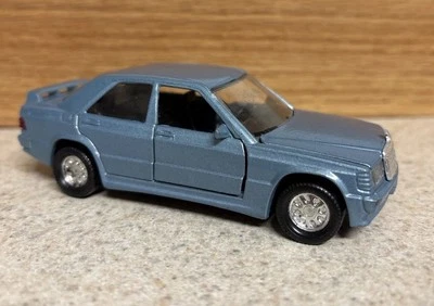 Vintage 1985 Matchbox Super Kings Mercedes 190E Blue Metal Die-cast Toy Car 5” - Image 1 of 4